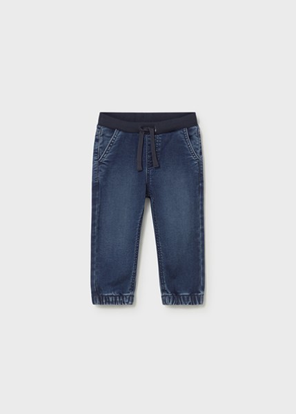 Παντελόνι soft denim jogger - ΤΖΙΝ ΣΚΟΥΡΟ 3Y