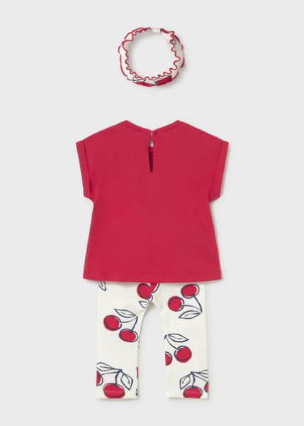 Σετ κολάν με κορδέλα - ΚΟΚΚΙΝΟ 3Y