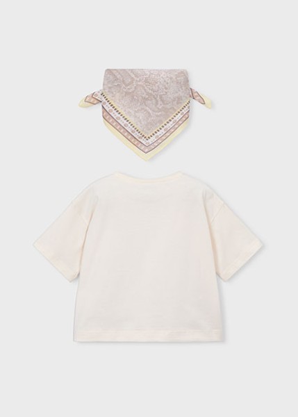 Μπλούζα κοντομάνικη μαντήλι - ΜΠΕΖ 6Y