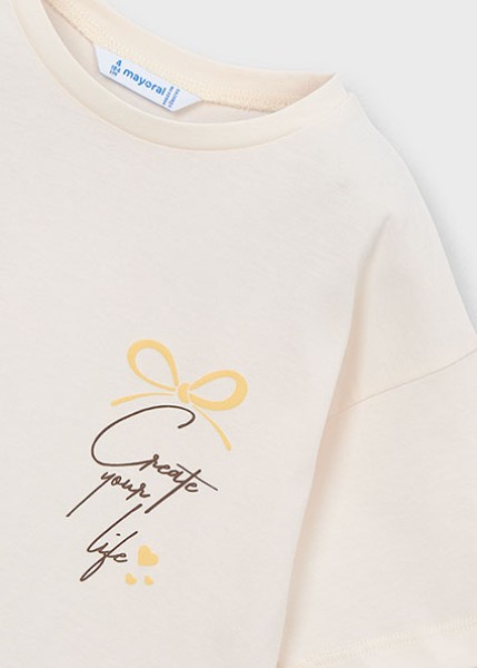 Μπλούζα κοντομάνικη μαντήλι - ΜΠΕΖ 6Y