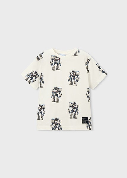 Μπλούζα κοντομάνικη σταμπωτή - ΑΝΘΡΑΚΙ 10Y