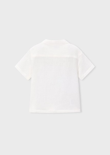 Πουκάμισο κοντομάνικό γκοφρέ - ΚΡΕΜ 10Y