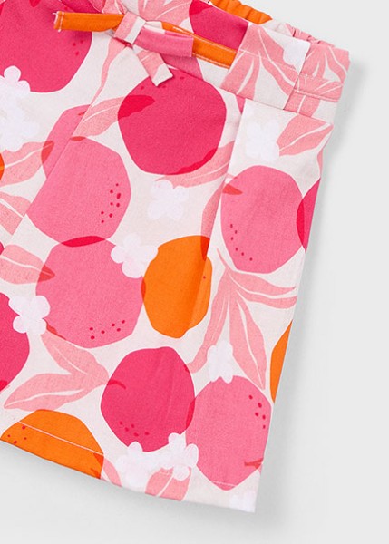 Φούστα παντελόνι στάμπα - ΚΟΚΚΙΝΟ 2Y