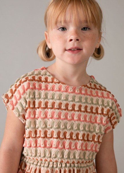 Φόρεμα μακό φαντασία - ΜΑΝΤΑΡΙΝΙ 6Y