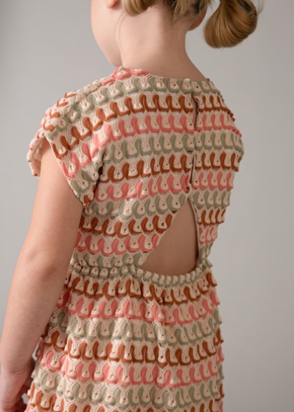 Φόρεμα μακό φαντασία - ΜΑΝΤΑΡΙΝΙ 6Y