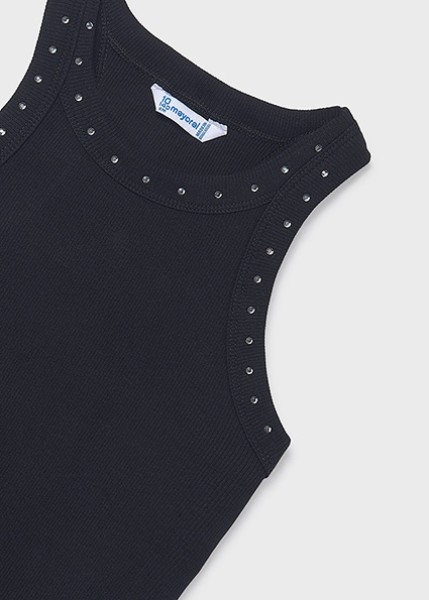 Μπλούζα τιράντες κανάλε - ΜΑΥΡΟ 16Y