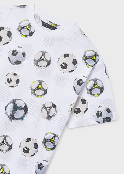 Μπλούζα κοντομάνικη σταμπωτή - ΛΕΥΚΟ 8Y