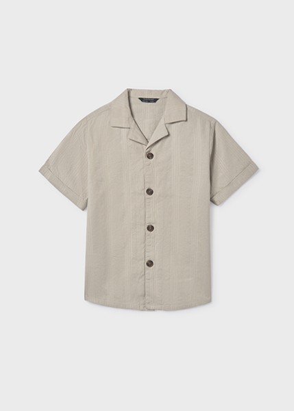 Πουκάμισο κοντομάνικο γιακάς - ΜΠΕΖ 14Y