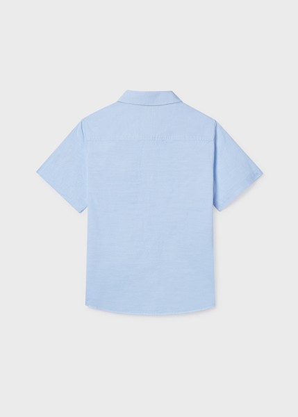 Πουκάμισο κοντομάνικο γιακάς - ΓΑΛΑΖΙΟ 8Y