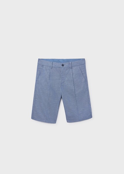 Βερμούδα λινή suiting - ΓΑΛΑΖΙΟ 16Y