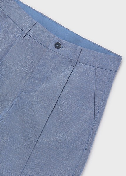 Βερμούδα λινή suiting - ΓΑΛΑΖΙΟ 16Y