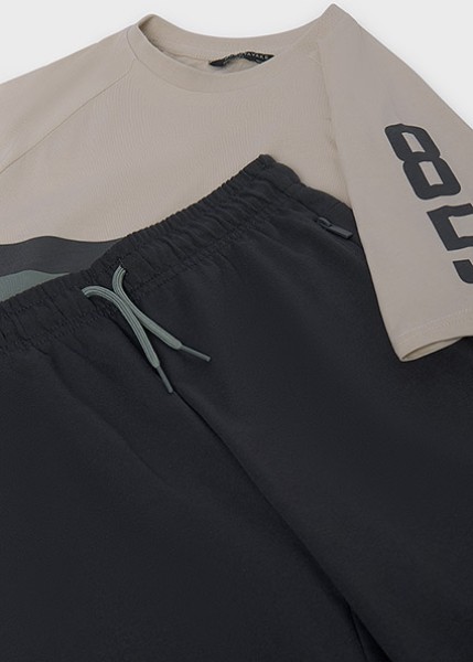 Σετ μακό στάμπα 85 - ΑΝΘΡΑΚΙ 14Y