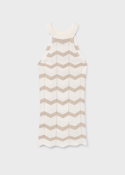 Φόρεμα πλεκτό ζιγκ ζαγκ - ΑΜΜΟΣ 14Y