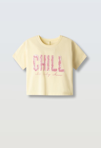 Μπλούζα crop-top - ΚΙΤΡΙΝΟ 14Y