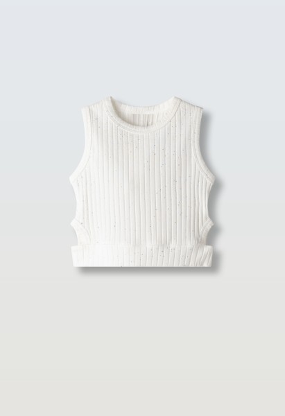 Μπλούζα crop-top - ΛΕΥΚΟ 8Y