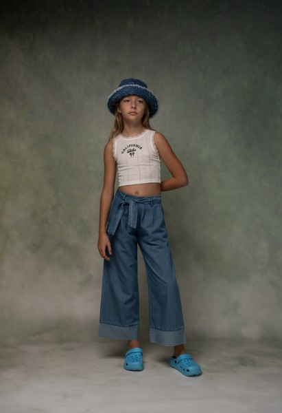 Σετ παντελόνα τζιν - ΛΕΥΚΟ 12Y