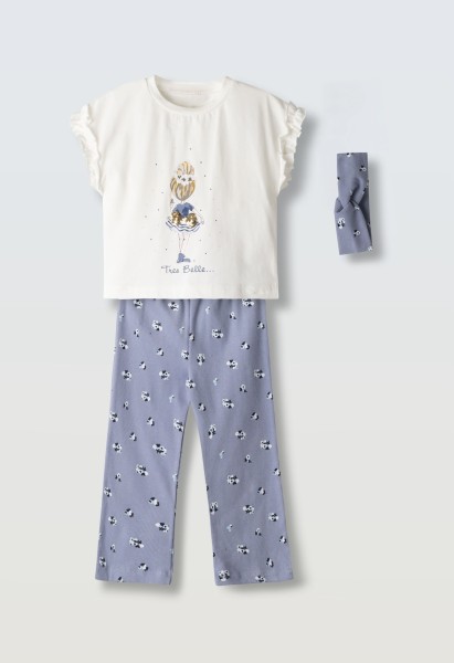 Σετ κολάν με κορδέλα - ΕΚΡΟΥ 5Y