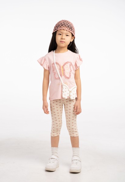 Σετ κολάν με τσαντάκι - ΕΚΡΟΥ 3Y