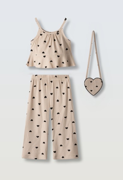 Σετ παντελόνα με τσαντάκι - ΜΠΕΖ 4Y