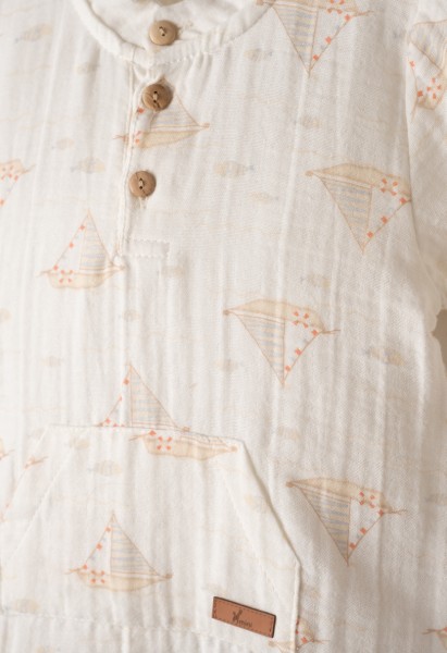 Σετ 3τμχ. με καπέλο - ΕΚΡΟΥ 12M