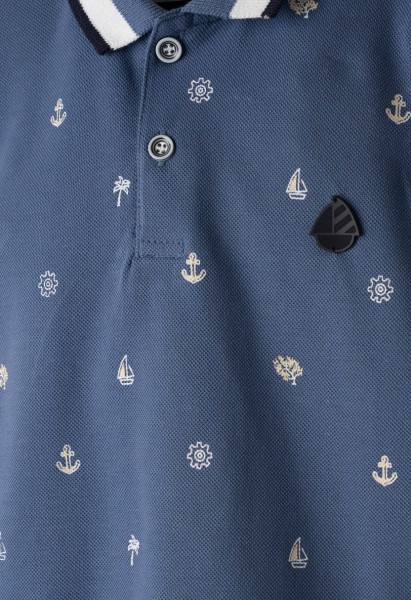 Σετ βερμούδα τζιν πόλο μπλούζα - ΡΑΦ 9M