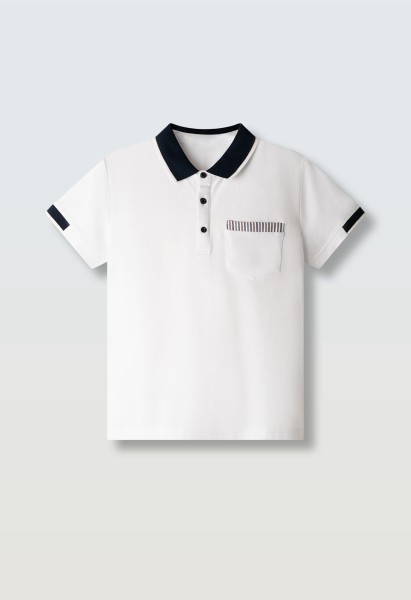 Μπλούζα πόλο - ΛΕΥΚΟ 6Y