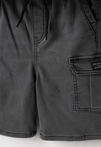 Σετ βερμούδα τζιν μαυρη - ΑΝΘΡΑΚΙ 10Y