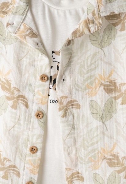 Σετ βερμούδα πουκάμισο 3τμχ. - ΧAKI 4Y