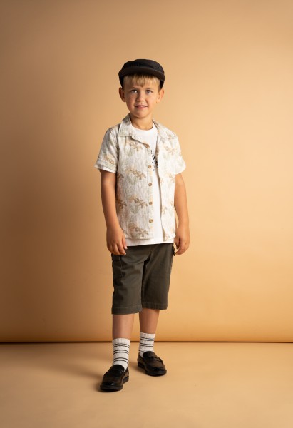 Σετ βερμούδα πουκάμισο 3τμχ. - ΧAKI 4Y