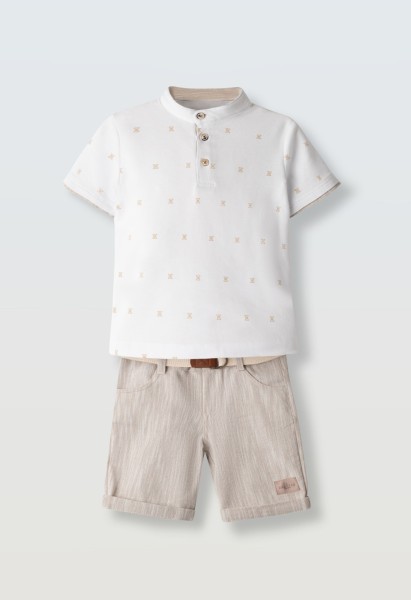 Σετ βερμούδα - ΛΕΥΚΟ 6Y