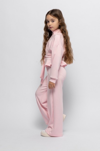 Σετ ζακέτα με παντελόνα ροζ - ΡOZ 3/4Y