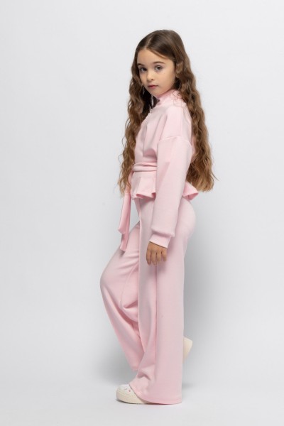 Σετ ζακέτα με παντελόνα ροζ - ΡOZ 3/4Y