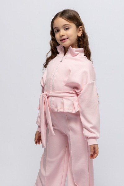 Σετ ζακέτα με παντελόνα ροζ - ΡOZ 3/4Y