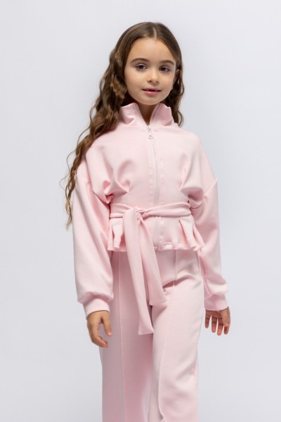 Σετ ζακέτα με παντελόνα ροζ - ΡOZ 3/4Y