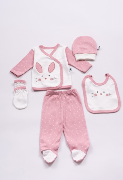 Σετ 5 τμχ. βρεφικό - ΣΑΠΙΟ ΜΗΛΟ 1M-3M