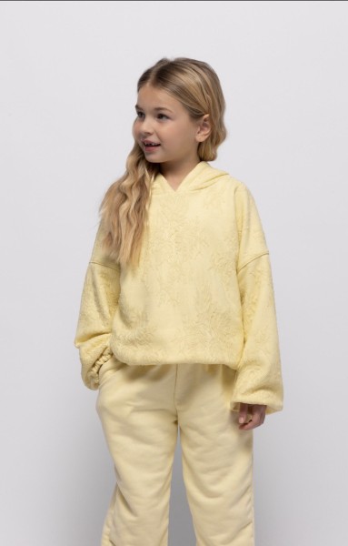 Σετ φούτερ με δαντέλα κίτρινο - ΚΙΤΡΙΝΟ 5/6Y