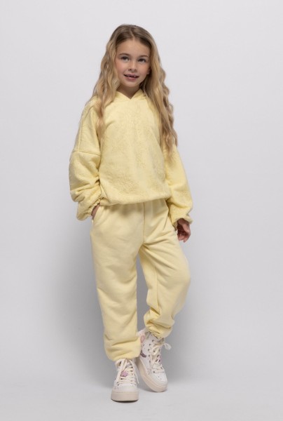 Σετ φούτερ με δαντέλα κίτρινο - ΚΙΤΡΙΝΟ 5/6Y