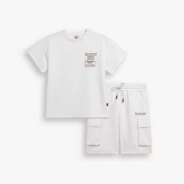 Σετ βερμούδα - ΕΚΡΟΥ 6Y