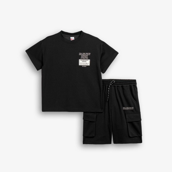 Σετ βερμούδα - ΜΑΥΡΟ 16Y