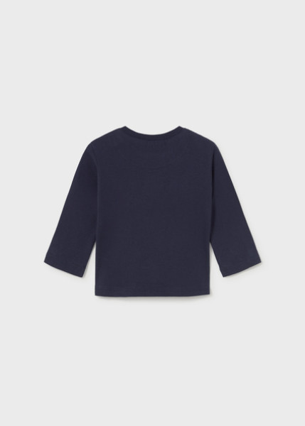 T-Shirt μακρυμάνικο κεντήματα - ΜΠΛΕ 12M