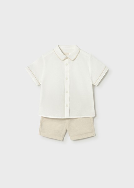 Σετ βερμούδα λινή suitting - ΜΠΕΖ 9M