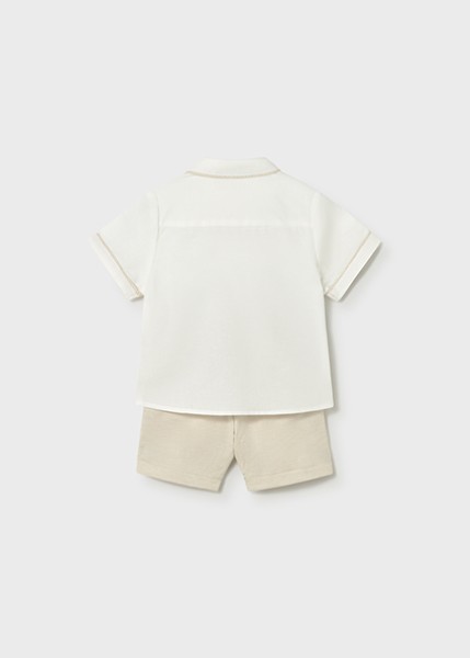 Σετ βερμούδα λινή suitting - ΜΠΕΖ 9M