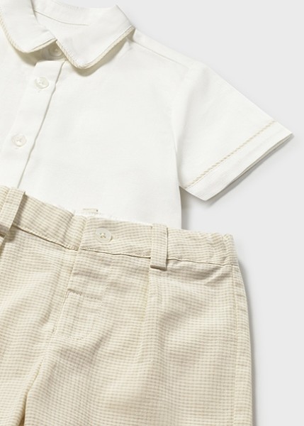 Σετ βερμούδα λινή suitting - ΜΠΕΖ 9M