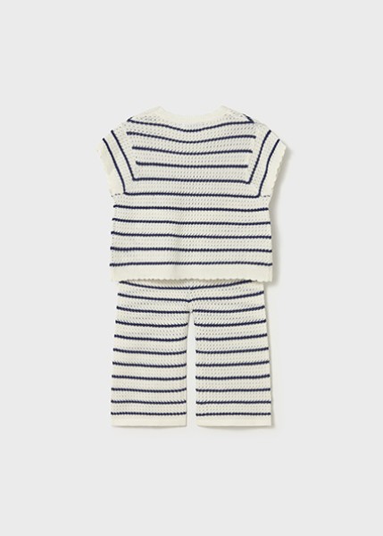 Σετ παντελόνι πλεκτό - ΕΚΡΟΥ 9M