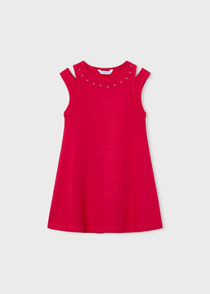 Φόρεμα cut out τρουκς - ΚΟΚΚΙΝΟ 10Y