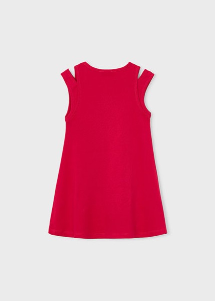 Φόρεμα cut out τρουκς - ΚΟΚΚΙΝΟ 10Y