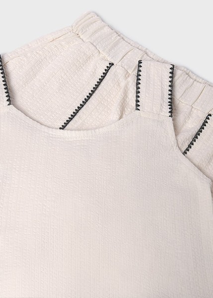 Σετ σορτς  πλέξη κοχύλι - ΜΠΕΖ 8Y