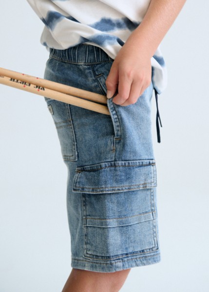 Βερμούδα denim cargo - ΤΖΙΝ 14Y