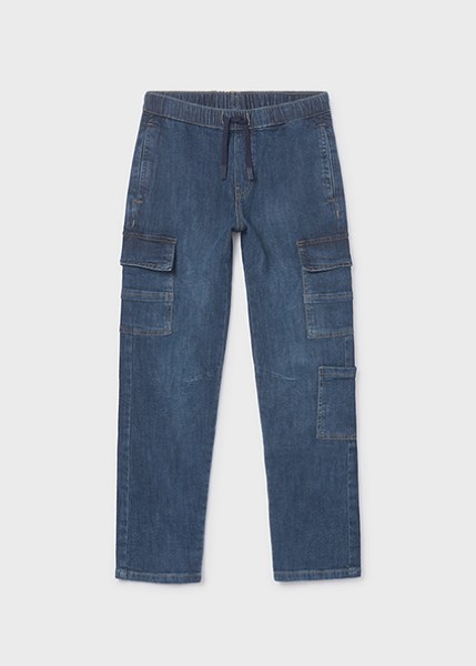 Παντελόνι denim jogger cargo - ΤΖΙΝ 14Y