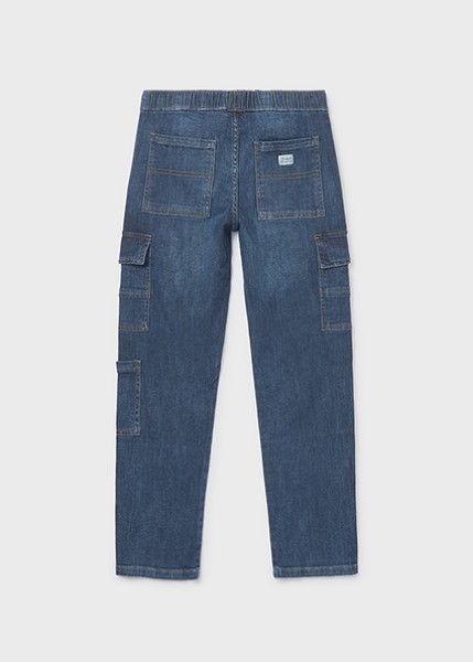 Παντελόνι denim jogger cargo - ΤΖΙΝ 14Y